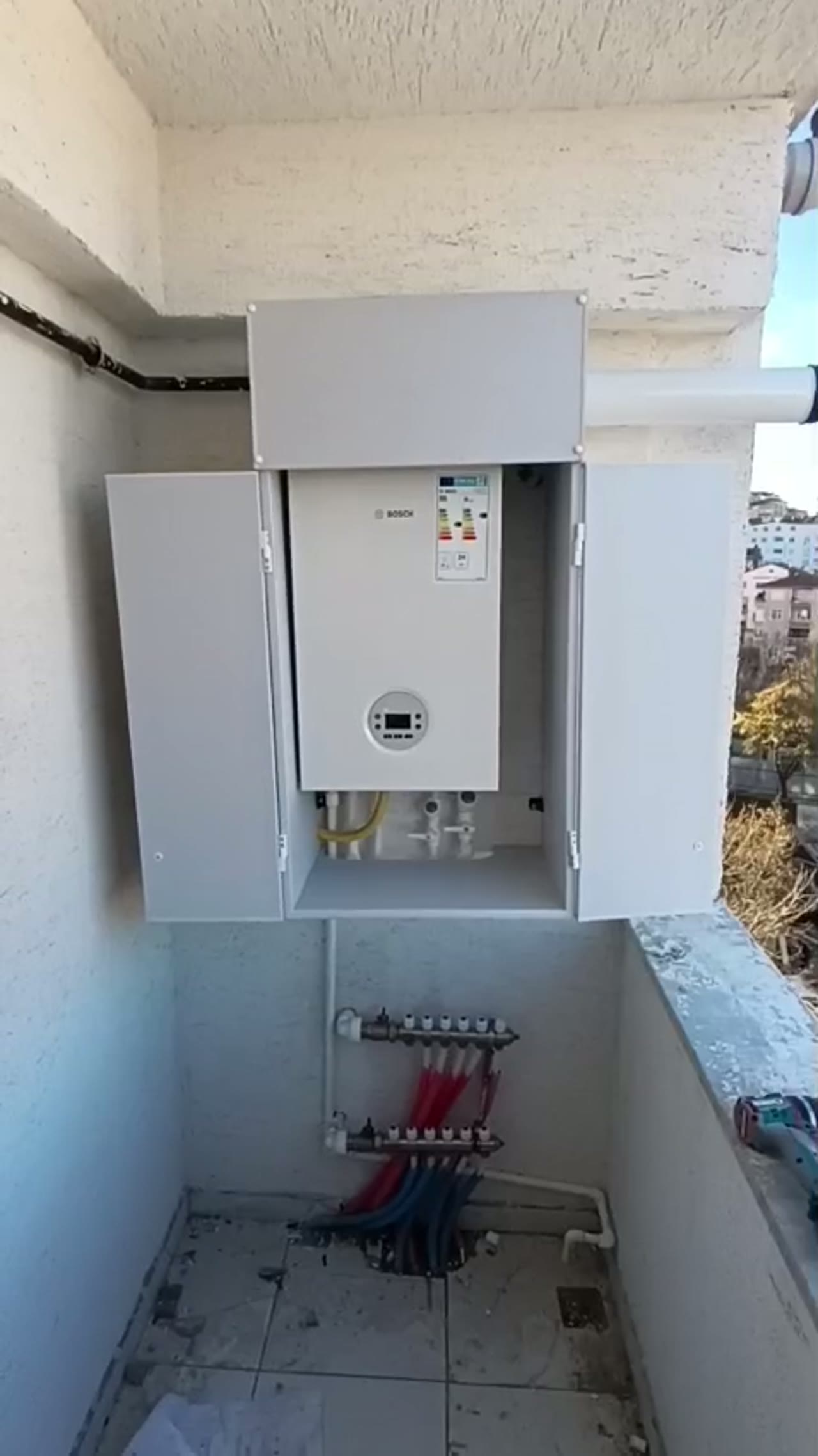 Yerden ısıtma kolektör bağlantısı